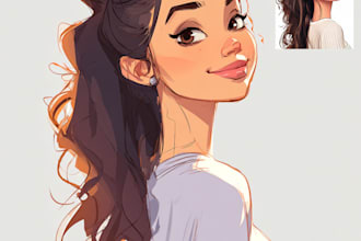 draw your portrait realistic, cartoon portrait