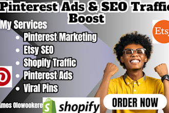 be pinterest marketing ads manager esty traffic promotion rank seo shopify store