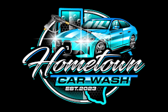 design creative car wash logo