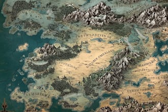 make your dream fantasy map for game, book, rpg campaign, boardgame
