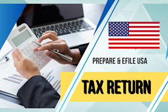prepare and efile US tax returns for personal corporate