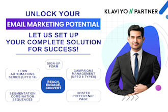 setup and manage klaviyo campaign automated flows signup forms