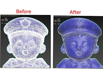 optimize your 3d model through retopology