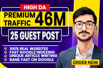provide premium guest posting on high da sites with dofollow backlinks