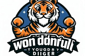 design an professional animal tiger logo