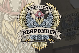 create a custom vintage retro logo with authentic style