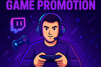 twitch game promotion and online game marketing to boost channel