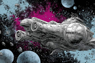 do your sci fi illustration, sci fi art