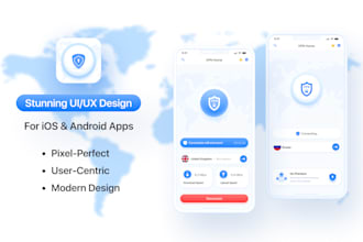 creative mobile app UI UX design with clickable prototype