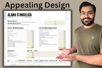 design visually appealing, branded google sheets