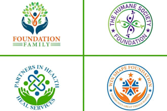 custom charity logo design nonprofit and fundraiser branding