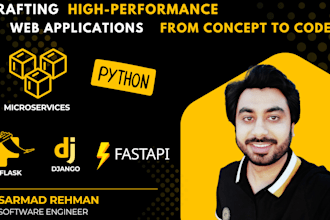 build fastapi microservices or django rest apis for startups or python backend
