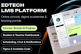build online learning platform edtech saas lms elearning educational website