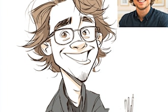create a cartoon caricature avatar within