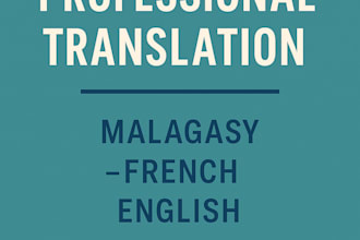 translate your text between french, english, and malagasy