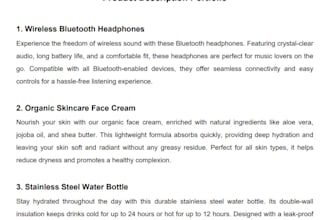 write engaging product descriptions that sell