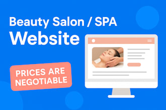 design a modern and responsive wordpress salon website