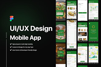 design modern and user friendly mobile app UI UX