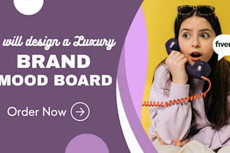 craft a luxury branding mood board