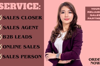 be your sales representative sales agent high ticket sales closer salesperson