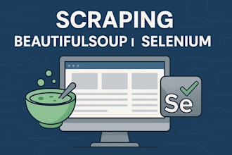 create a custom web scraper or automation script in python