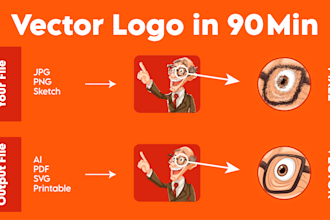 convert your logo to high quality vector in 90 minutes