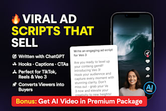 craft viral ai ad scripts and captions with chatgpt for tiktok veo 3 product ads