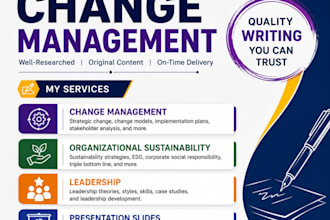 do change management, organizational sustainability, assigned leadership, slides