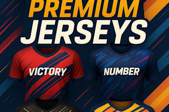 design athletic tshirt and team jersey