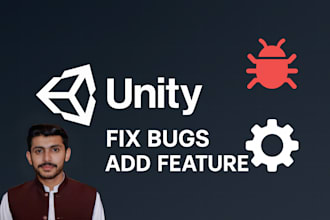 fix any bug in your unity 2d or 3d game