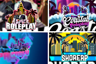 design roleplay logo,for your fivem, gta v, and discord roleplay server