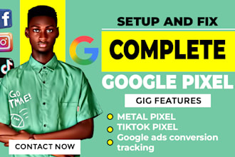setup google pixel facebook pixel meta pixel tiktok pixel coversion api tracking