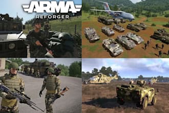 build some thuhdayz map, fallout 4, arma reforger, coding, and server setup