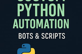 create a python automation script or bot for your tasks