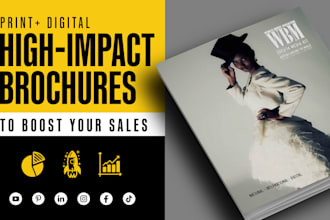 design a high impact marketing brochure luxury brands