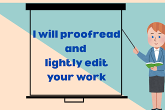 proofread and lightly edit your writing