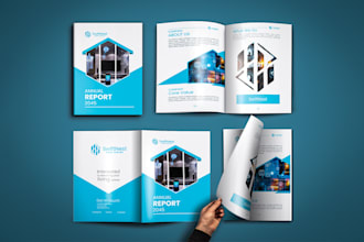 design a modern print ready brochure for your business