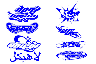 draw streetwear logo custom, psychedelic, edgy, y2k, grunge for you