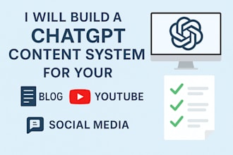 build a chatgpt content workflow for blogs and social media