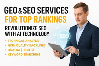 geo and SEO services for top rankings with ai technology