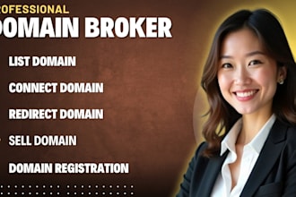 be domain broker, manager, list domain, fix domain, redirect domain, flip domain