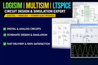 do projects in logisim, multisim and ltspice