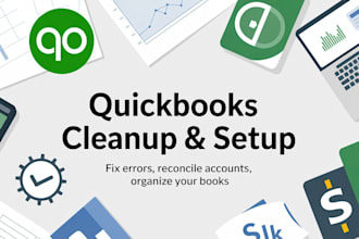 clean up, set up, and organize your quickbooks