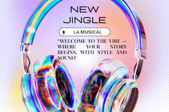 write catchy music intros and outros for youtube or radio, podcast