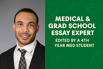 edit your medical school personal statement and secondaries with precision