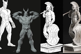 convert 2d to 3d character model 2d drawing image 2d character model 3d printing