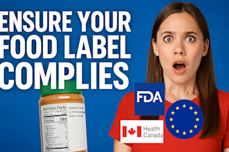 ensure your food label complies with fda, eu, health canada, and fsanz standards