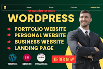 redesign or portfolio website, personal website, landing page  and blog