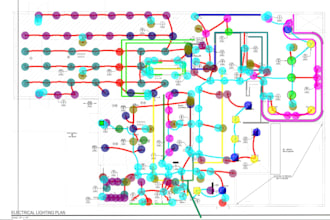 do detailed electrical and low voltage takeoff with detailed wiring