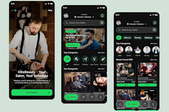develop salon booking app barber app hair stylish spa app beauty salon app